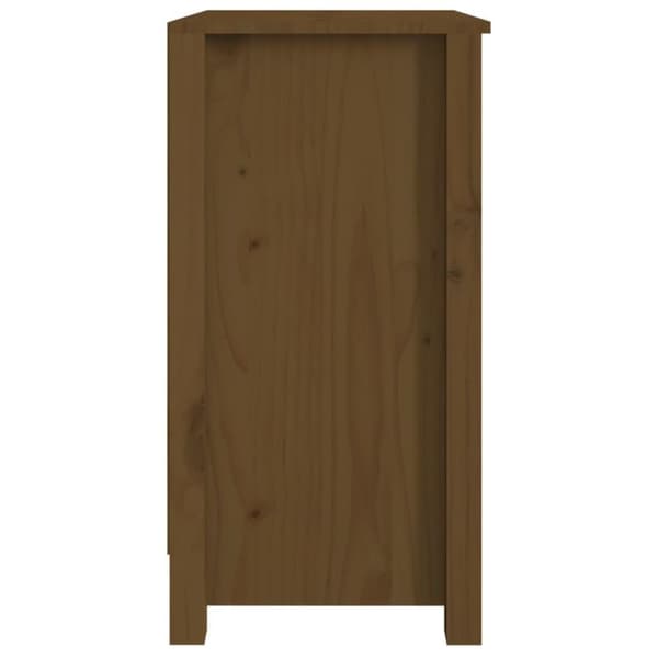 vidaXL bogreol 50x35x68 cm massivt fyrretræ gyldenbrun