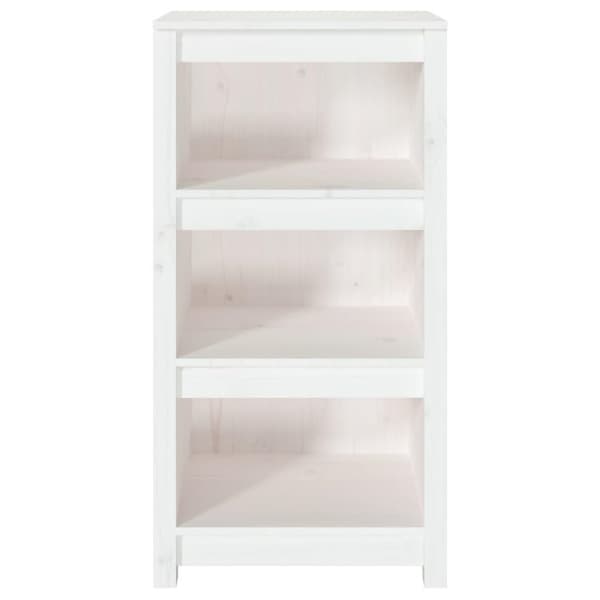vidaXL bogreol 50x35x97 cm massivt fyrretræ hvid