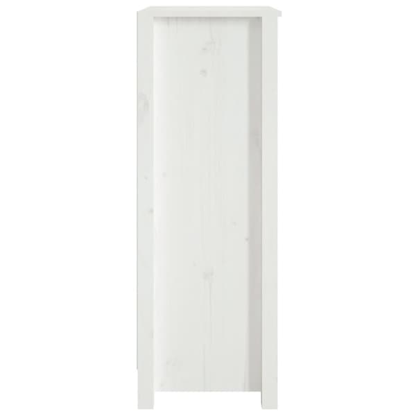 vidaXL bogreol 50x35x97 cm massivt fyrretræ hvid