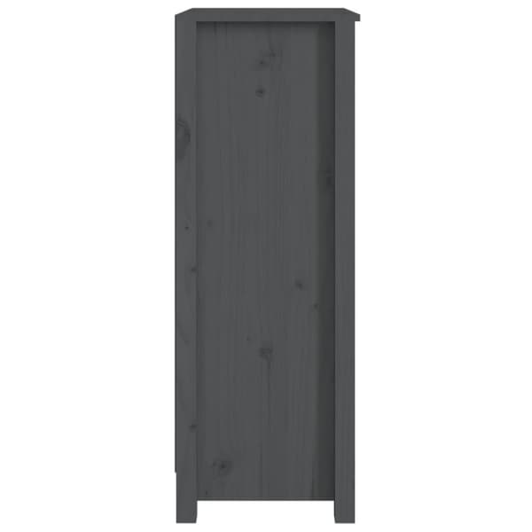 vidaXL bogreol 50x35x97 cm massivt fyrretræ grå