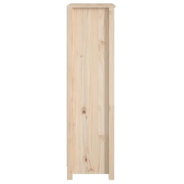 vidaXL bogreol 50x35x125,5 cm massivt fyrretræ