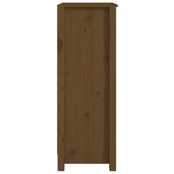 vidaXL bogreol 50x35x97 cm massivt fyrretræ gyldenbrun