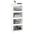 Miniatyrbillede 4 af 9: vidaXL bogreol 50x35x125,5 cm massivt fyrretræ hvid