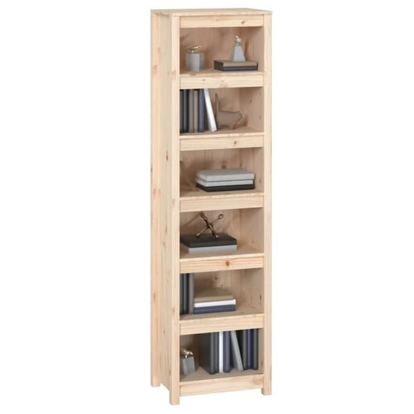 vidaXL Kirjahylly 50x35x183 cm täysi mänty