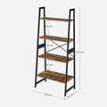 Miniatyrbillede 6 af 8: Boghylde - Opbevaringsskab - Bogstativ - Stue Cabinet - Vintage Brown / Black