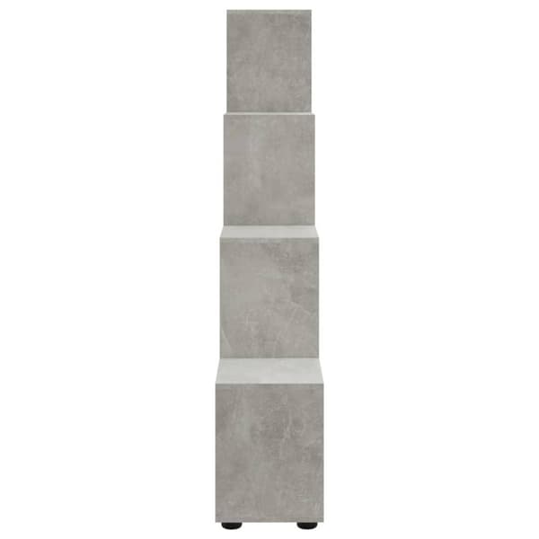 vidaXL Bokhylle betonggrå 142 cm konstruert tre