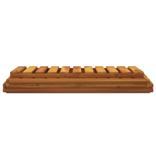vidaXL Hopfällbar hylla 3 hyllplan 70x31x63 cm massivt akaciaträ
