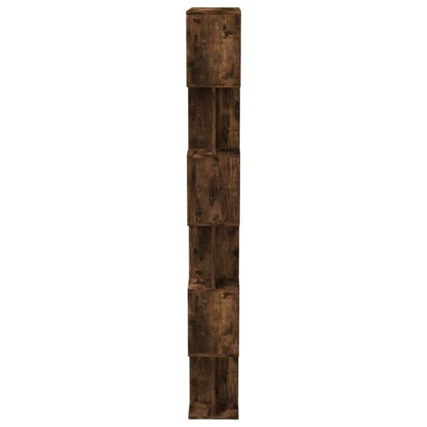 vidaXL Bokhylle/romdeler røkt eik 80x24x192 cm konstruert tre