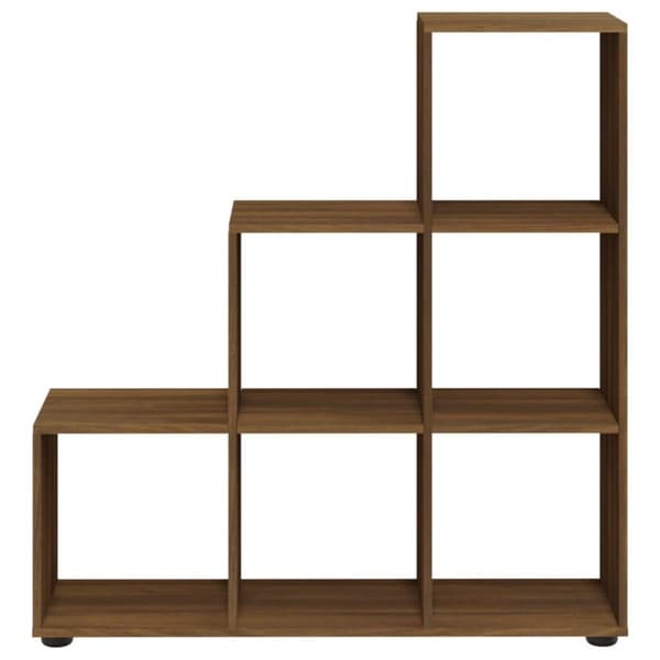 vidaXL Bokhylle brun eik 107 cm konstruert tre