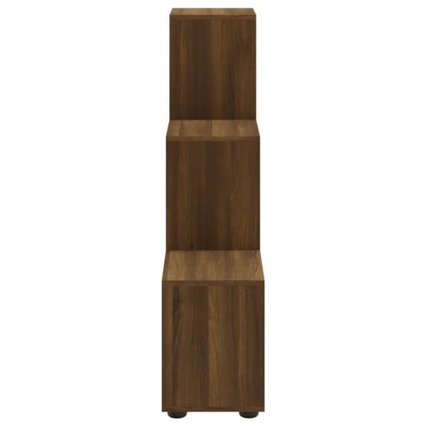 vidaXL Bokhylle brun eik 107 cm konstruert tre