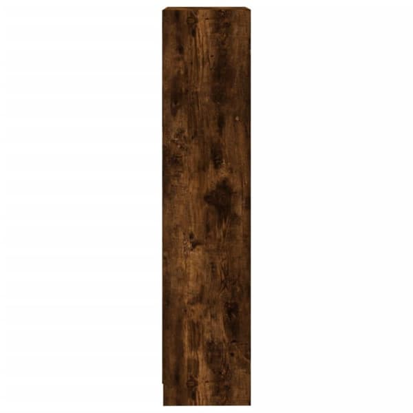 vidaXL Bokhylle 3 etasjer røkt eik 40x24x109 cm konstruert tre
