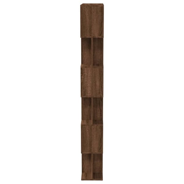 vidaXL Bokhylle/romdeler brun eik 80x24x192 cm konstruert tre