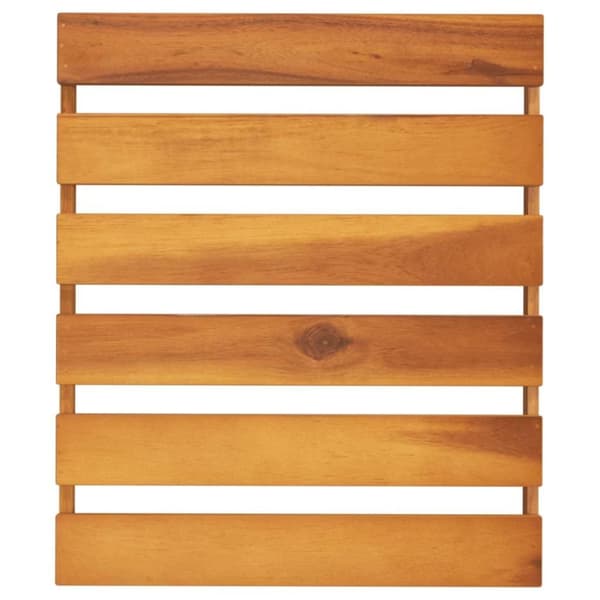 vidaXL Sammenleggbar hylle 3 lag brun 43x31x63 cm heltre akasie
