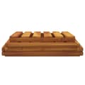 Miniatyrbilde 8 av 11: vidaXL Sammenleggbar hylle 3 lag brun 43x31x63 cm heltre akasie