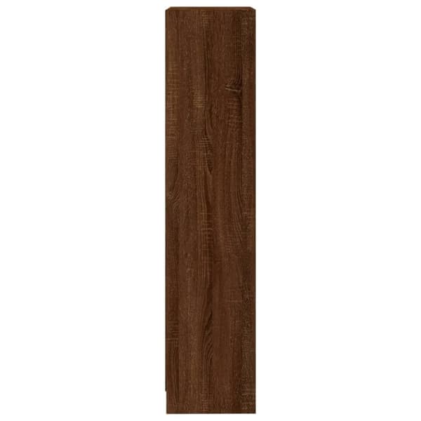 vidaXL Bokhylle 3 etasjer brun eik 40x24x109 cm konstruert tre