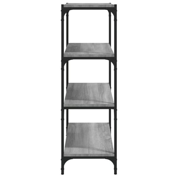 vidaXL bogreol 60x33x100 cm konstrueret træ og stål grå sonoma-eg