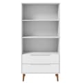 Miniatyrbillede 4 af 11: vidaXL bogreol MOLDE 85x35x170,5 cm massivt fyrretræ hvid