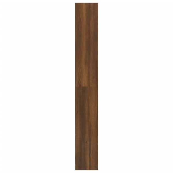 vidaXL bogreol m. 5 hylder 40x24x175 cm konstrueret træ brunt egetræ