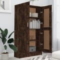 Miniatyrbillede 4 af 11: vidaXL bogreol 82,5x30,5x150 cm konstrueret træ røget egetræ