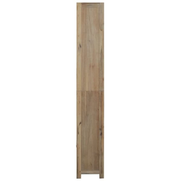 vidaXL bogreol med 7 hylder 80x30x200 cm massivt akacietræ