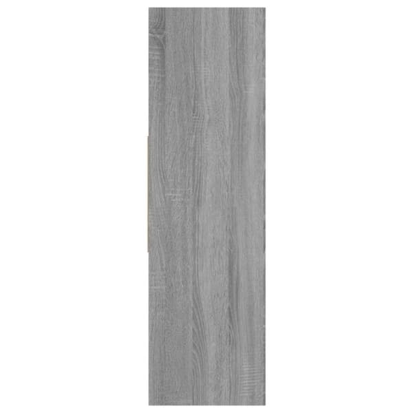 vidaXL bogreol 97,5x29,5x100 cm konstrueret træ grå sonoma-eg