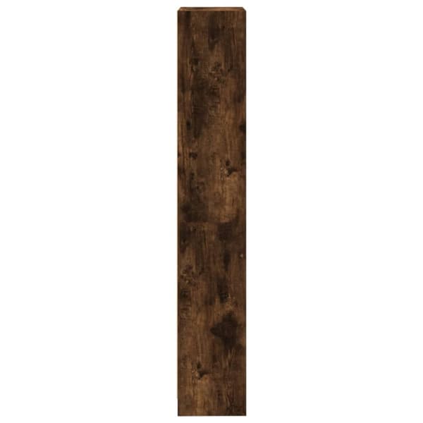 vidaXL bogreol m. 4 hylder 40x24x143 cm konstrueret træ røget egetræ