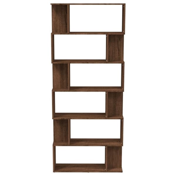 vidaXL bogreol/rumdeler 80x24x192 cm konstrueret træ brunt eg