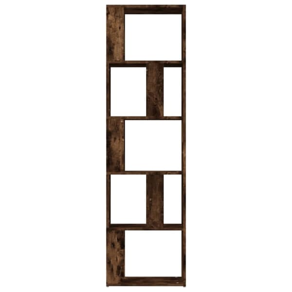 vidaXL bogreol 45x24x160 cm konstrueret træ røget egetræ
