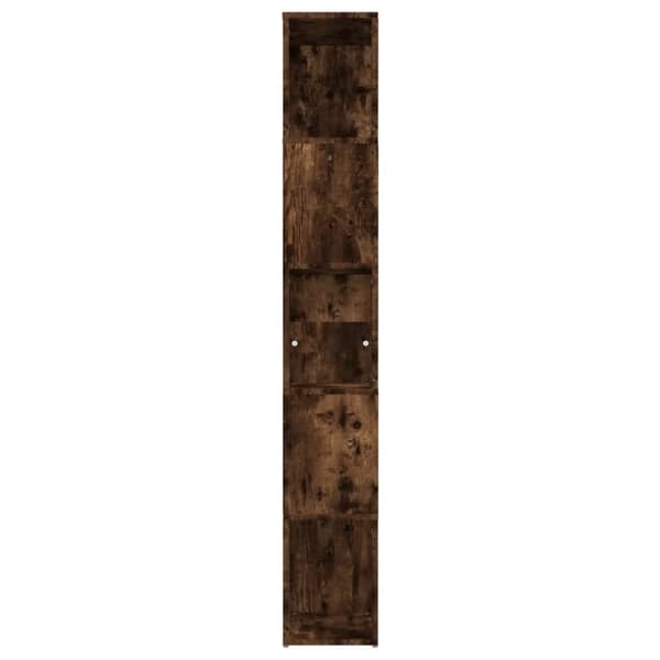 vidaXL bogreol 45x24x160 cm konstrueret træ røget egetræ