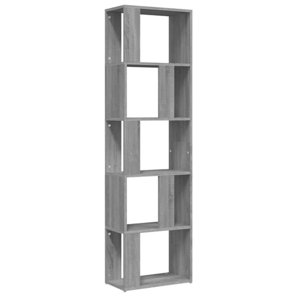 vidaXL bogreol 45x24x160 cm konstrueret træ grå sonoma-eg