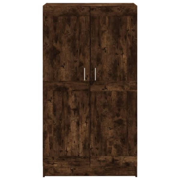 vidaXL Bokhylle røkt eik 82,5x30,5x150 cm konstruert tre