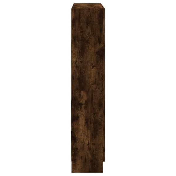 vidaXL Bokhylle røkt eik 82,5x30,5x150 cm konstruert tre