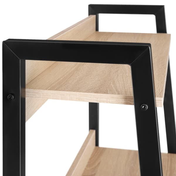 Stigereol - 57,5 x 34 x 138 cm,Industrielt lyst træ, egetræ Sonoma