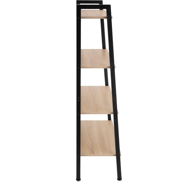 Stigereol - 57,5 x 34 x 138 cm,Industrielt lyst træ, egetræ Sonoma