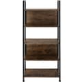 Miniatyrbillede 2 af 9: Reol Westport 62x24x165,5cm - Industrielt mørkt træ, rustikt