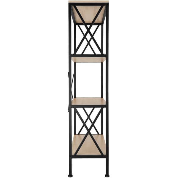 Reol Barry 61,5x31,5x133,5cm - Industrielt lyst træ, egetræ Sonoma