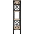Miniatyrbillede 3 af 9: Reol Barry 61,5x31,5x133,5cm - Industrielt lyst træ, egetræ Sonoma