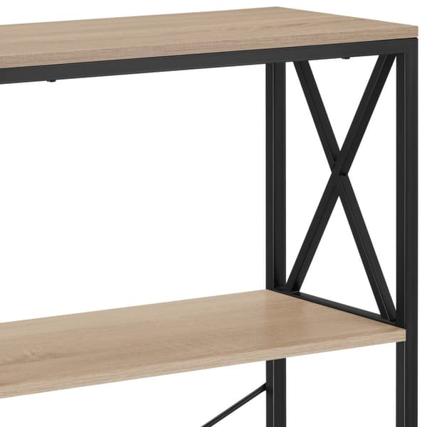 Reol Barry 61,5x31,5x133,5cm - Industrielt lyst træ, egetræ Sonoma