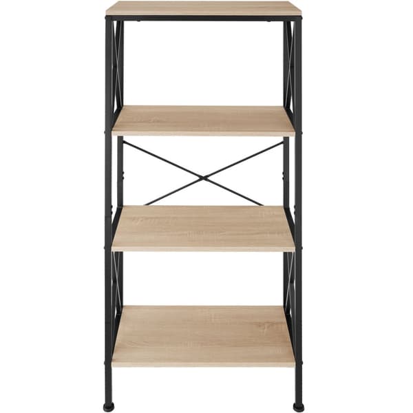 Reol Barry 61,5x31,5x133,5cm - Industrielt lyst træ, egetræ Sonoma