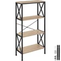 Miniatyrbillede 1 af 9: Reol Barry 61,5x31,5x133,5cm - Industrielt lyst træ, egetræ Sonoma