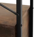 Miniatyrbillede 9 af 11: Reol Brentwood 57,5x34x173cm - Industrielt mørkt træ, rustikt