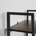 Miniatyrbillede 11 af 11: Reol Brentwood 57,5x34x173cm - Industrielt mørkt træ, rustikt