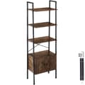 Miniatyrbillede 1 af 11: Reol Brentwood 57,5x34x173cm - Industrielt mørkt træ, rustikt