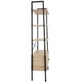 Miniatyrbillede 3 af 9: Reol Brentwood 57,5x34x173cm - Industrielt lyst træ, egetræ Sonoma