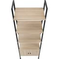 Miniatyrbillede 4 af 9: Reol Brentwood 57,5x34x173cm - Industrielt lyst træ, egetræ Sonoma