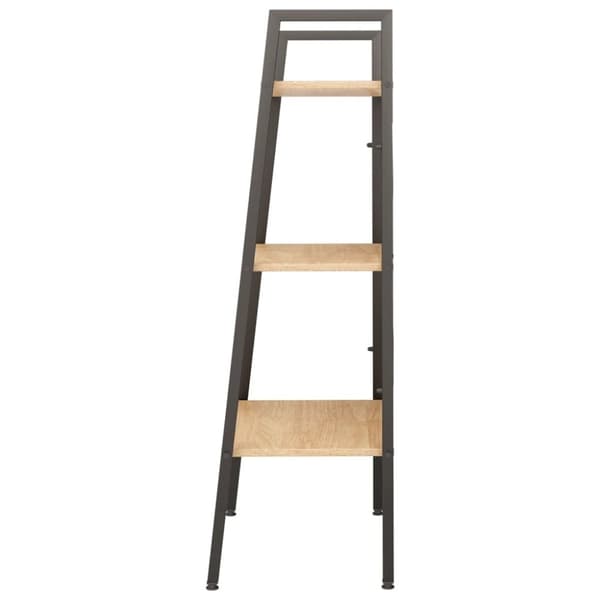 vidaXL stigereol med 3 hylder 56x35x108 cm lysebrun og sort