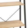 Miniatyrbillede 7 af 10: vidaXL stigereol med 3 hylder 56x35x108 cm lysebrun og sort