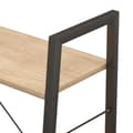 Miniatyrbillede 8 af 10: vidaXL stigereol med 3 hylder 56x35x108 cm lysebrun og sort