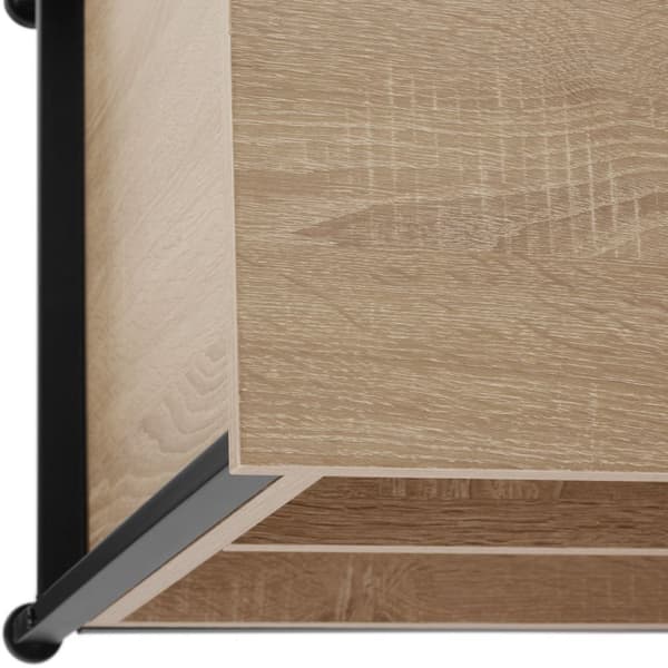 Skænk Navan 147x41x60,5cm - Industrielt lyst træ, egetræ Sonoma