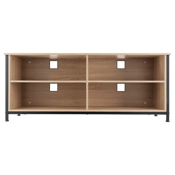 Skænk Navan 147x41x60,5cm - Industrielt lyst træ, egetræ Sonoma
